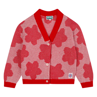 Cardigan mit Blumenmuster KENZO KIDS GIRL
