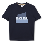 Kurz&auml;rmeliges t-shirt, MARINE, hi-res