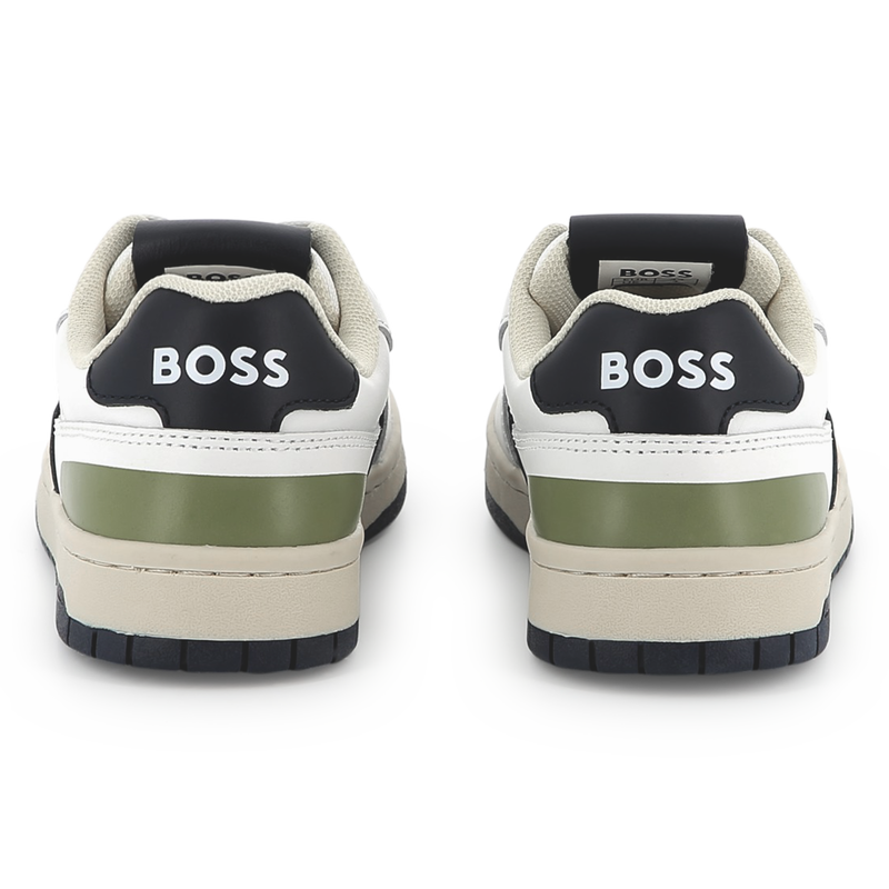 Schn&uuml;rsneaker aus Materialmix BOSS 
                        BOY