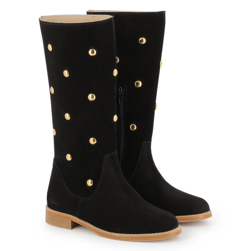 Stiefel aus Kalbsveloursleder CHLOE 
                        GIRL