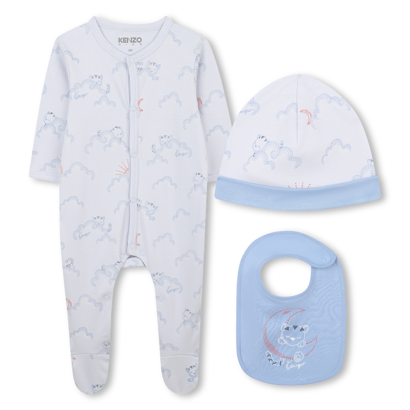Set aus Pyjama, L&auml;tzchen und M&uuml;tze KENZO KIDS 
                        BOY