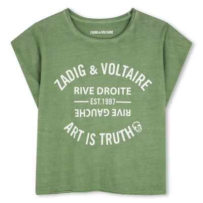 KURZ&Auml;RMELIGES T-SHIRT ZADIG & VOLTAIRE GIRL