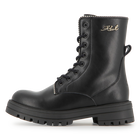 Mittelhoher Schn&uuml;rstiefel aus Rindsleder KARL LAGERFELD KIDS 
                    GIRL