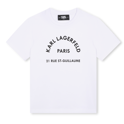 T-Shirt mit platziertem Print KARL LAGERFELD KIDS GIRL