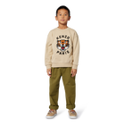 Sweatshirt aus ungeb&uuml;rstetem Fleece KENZO KIDS 
                    BOY