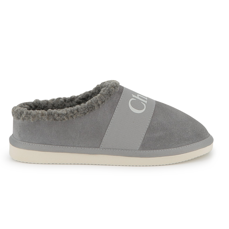 Hausschuhe aus Rindsveloursleder CHLOE 
                        GIRL