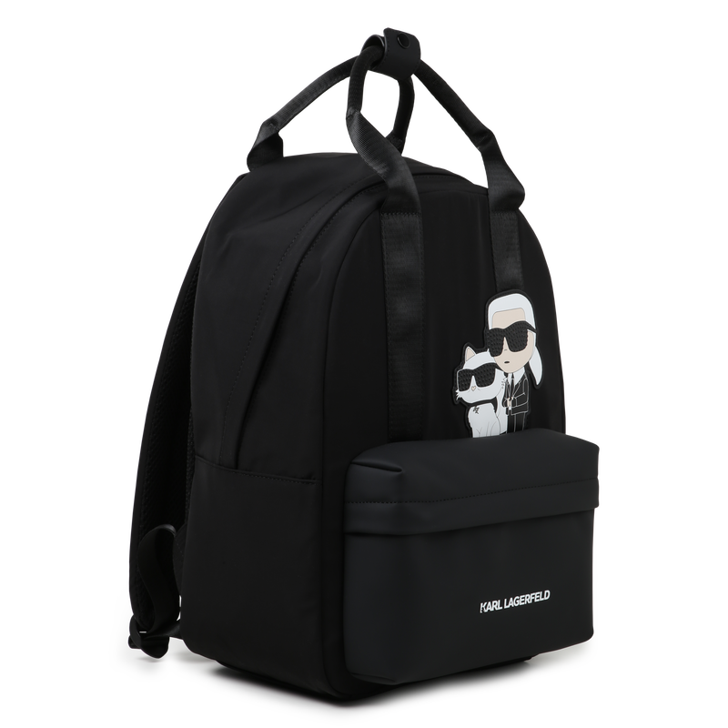 Rucksack mit Badge KARL LAGERFELD KIDS 
                        GIRL