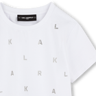 T-Shirt mit Strassbesatz KARL LAGERFELD KIDS 
                    GIRL