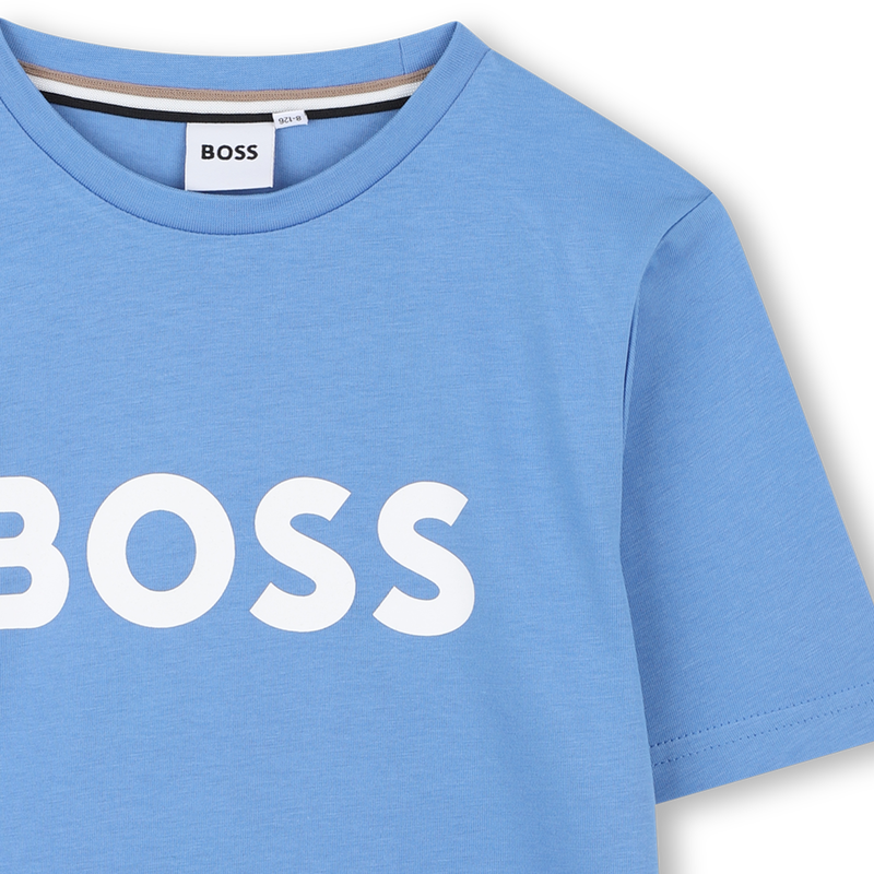 Kurz&auml;rmliges Baumwollshirt BOSS 
                        BOY