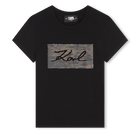 T-Shirt mit Wendepailletten KARL LAGERFELD KIDS 
                    GIRL