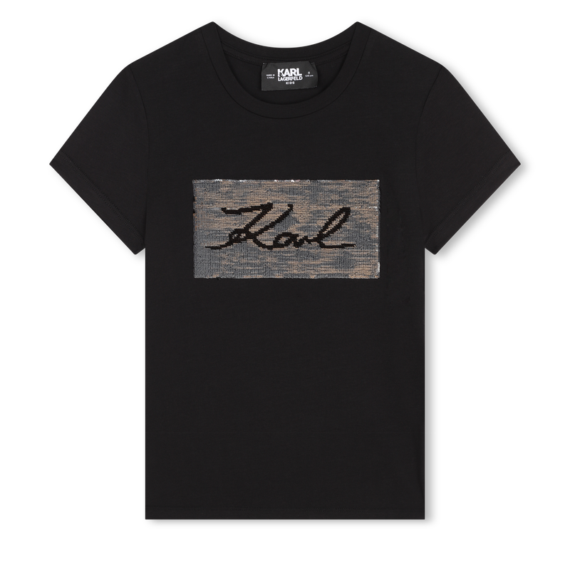 T-Shirt mit Wendepailletten KARL LAGERFELD KIDS 
                        GIRL
