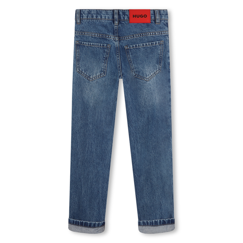 Gerade Jeans aus Baumwolle HUGO 
                        BOY