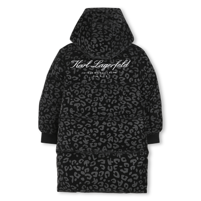 Lange Daunenjacke mit Kapuze KARL LAGERFELD KIDS GIRL