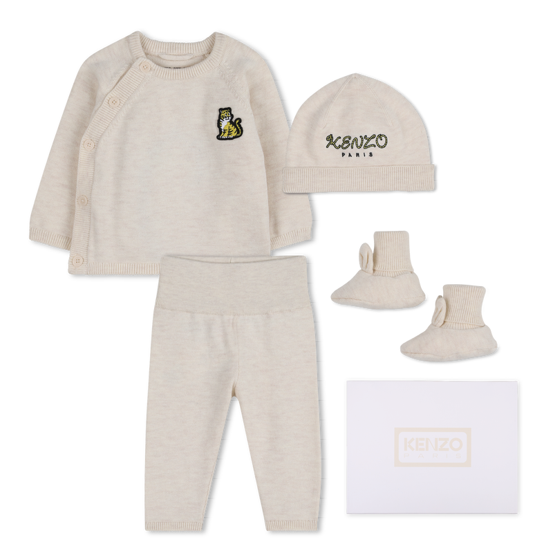 Strickpullover, Hose, M&uuml;tze und Socken Set KENZO KIDS 
                        UNISEX