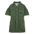 Safari-Kleid aus Baumwolle KENZO KIDS 
                    GIRL