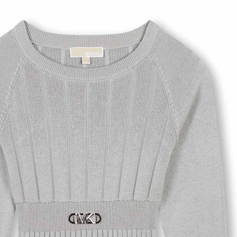 Lang&auml;rmeliges Strickkleid MICHAEL KORS 
                        GIRL