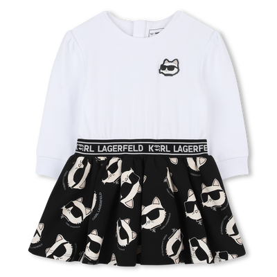 Lang&auml;rmeliges Kleid KARL LAGERFELD KIDS GIRL
