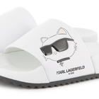 Pantoletten mit Relief-Druck KARL LAGERFELD KIDS 
                    GIRL