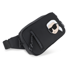 Bauchtasche aus beschichtetem Textil mit Gummieffe KARL LAGERFELD KIDS 
                    BOY