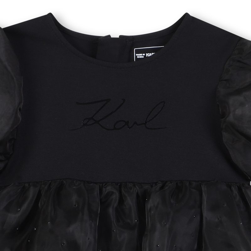 Kurz&auml;rmeliges Kleid KARL LAGERFELD KIDS 
                        GIRL