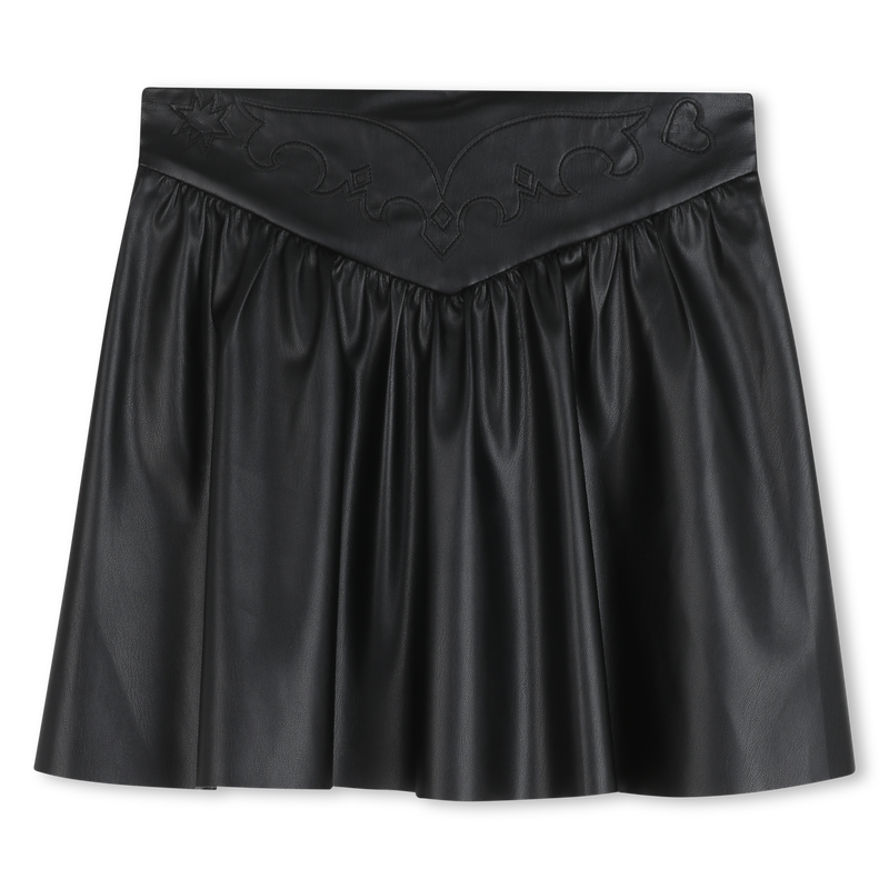 Kurzer Rock aus besticktem Kunstrock ZADIG & VOLTAIRE 
                        GIRL