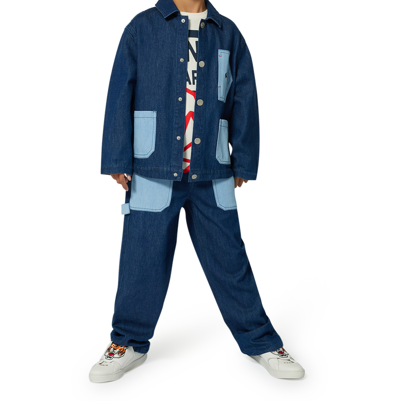 Bestickte Jeans mit Taschen KENZO KIDS 
                        BOY