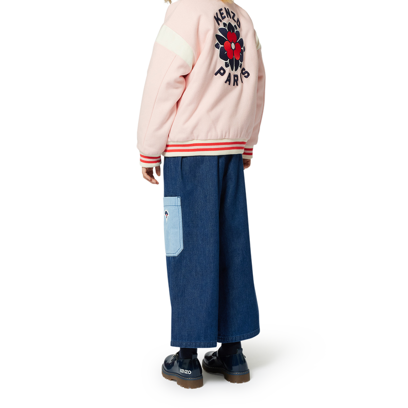 Woll-Jacke mit Stickerei KENZO KIDS 
                        GIRL