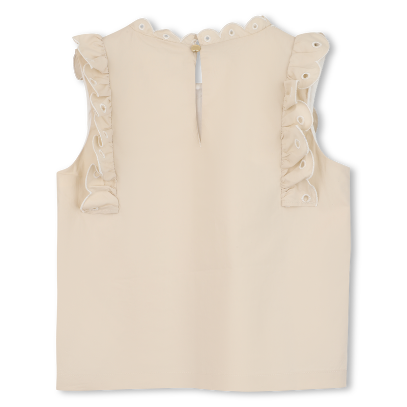 T-SHIRT MIT BLUMENSTICKEREI CHLOE 
                        GIRL