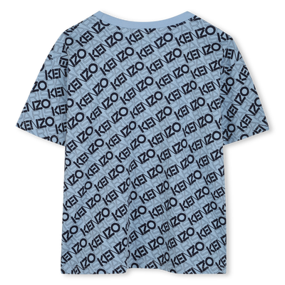 Baumwoll-T-Shirt mit Print KENZO KIDS BOY