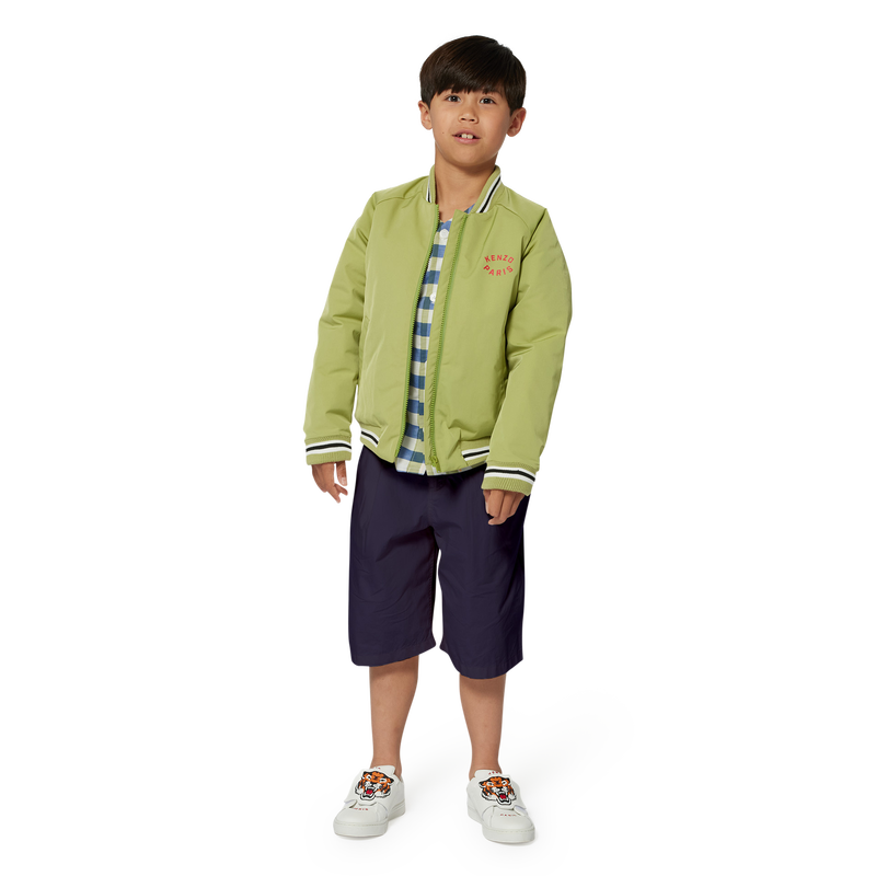 Einfarbige Baumwoll-Bermudas KENZO KIDS 
                        BOY