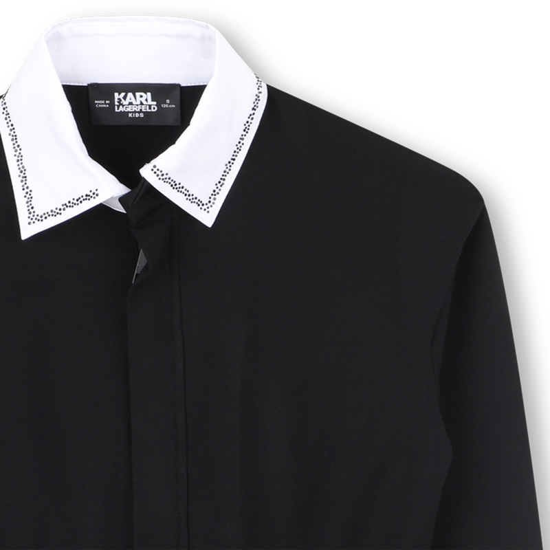 Lang&auml;rmeliges Kleid KARL LAGERFELD KIDS 
                        GIRL