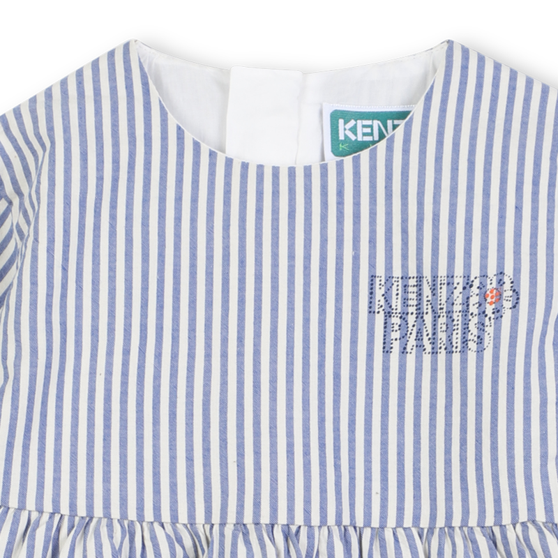 Langes Kleid mit Puffärmeln KENZO KIDS 
                        GIRL