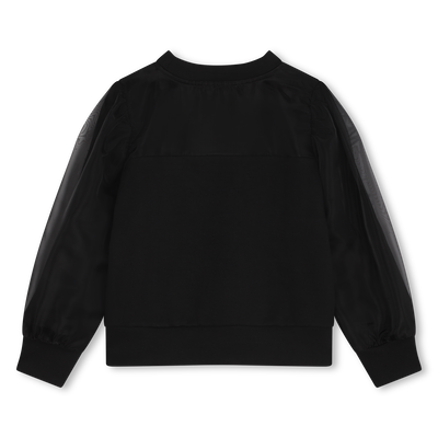Sweatshirt mit Organza-&Auml;rmeln KARL LAGERFELD KIDS GIRL