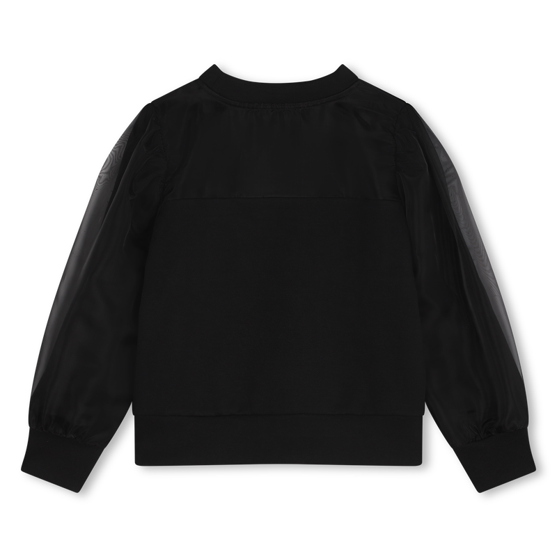 Sweatshirt mit Organza-&Auml;rmeln KARL LAGERFELD KIDS 
                        GIRL