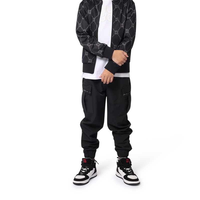 Sweatjacke aus Molton HUGO 
                        BOY