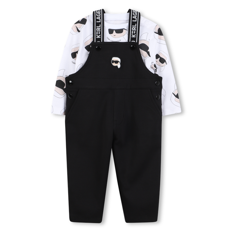 Set aus Overall und T-Shirt KARL LAGERFELD KIDS 
                        BOY