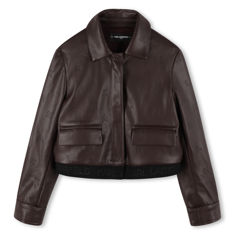 Jacke mit Reißverschluss KARL LAGERFELD KIDS 
                        GIRL