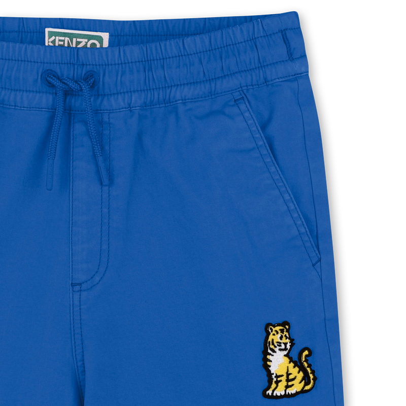 Baumwoll-Bermudas mit Badge KENZO KIDS 
                        BOY