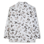 Gestreifte und bedruckte jacke MARC JACOBS 
                    BOY