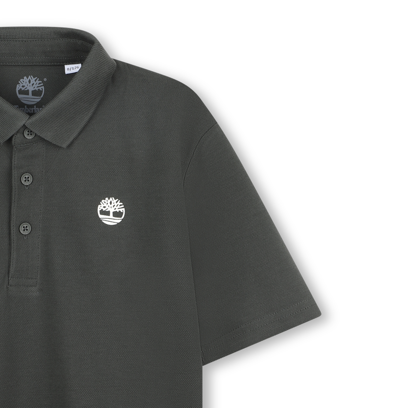 Einfarbiges Poloshirt mit Logo TIMBERLAND 
                        BOY