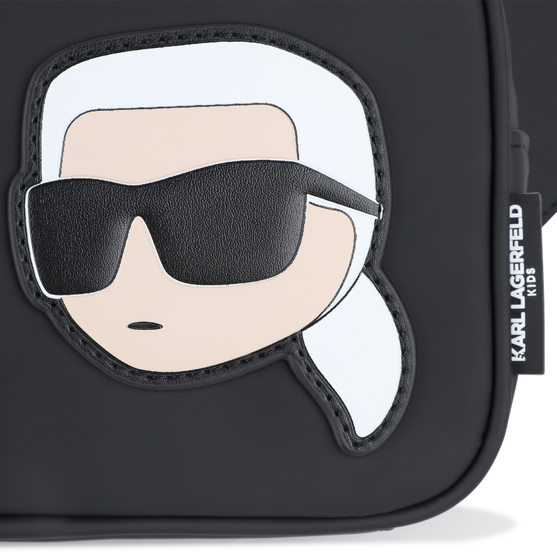 Bauchtasche aus beschichtetem Textil mit Gummieffe KARL LAGERFELD KIDS 
                        BOY