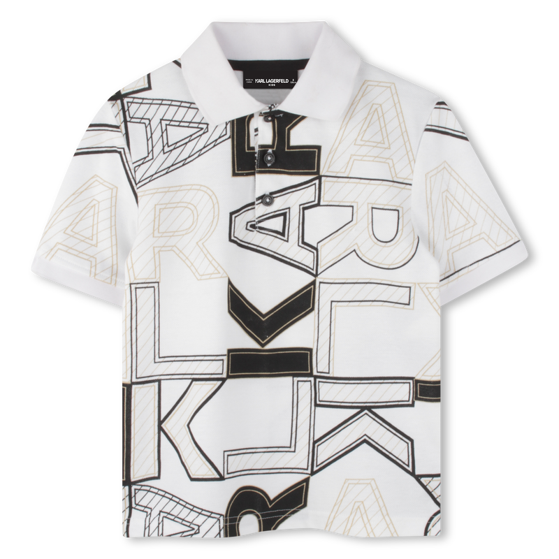 Kurz&auml;rmeliges Poloshirt KARL LAGERFELD KIDS 
                        BOY
