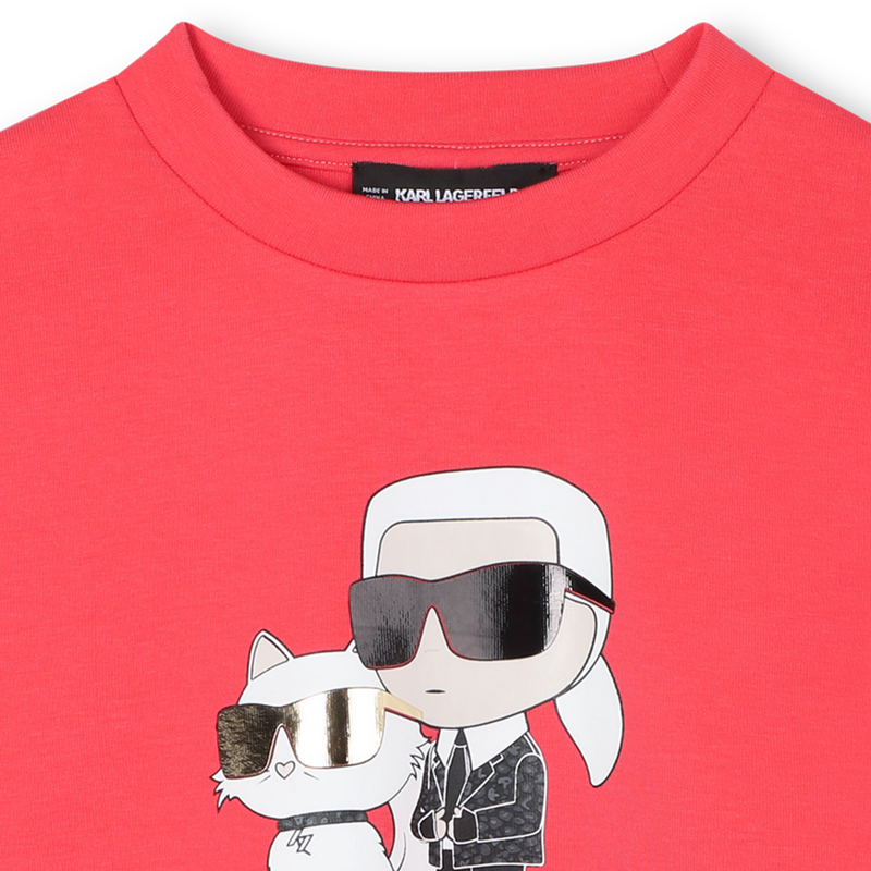 Sweatshirt aus doppeltem Jersey KARL LAGERFELD KIDS 
                        GIRL
