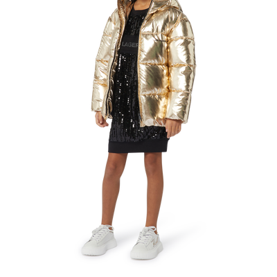 Wasserabweisende Kapuzenjacke KARL LAGERFELD KIDS GIRL