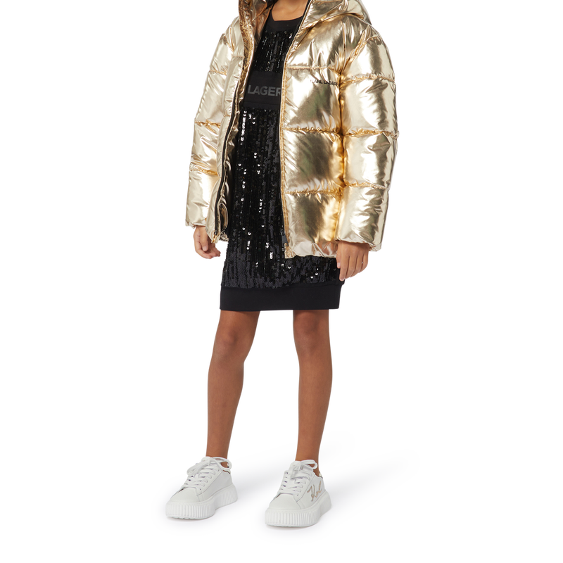 Wasserabweisende Kapuzenjacke KARL LAGERFELD KIDS 
                        GIRL