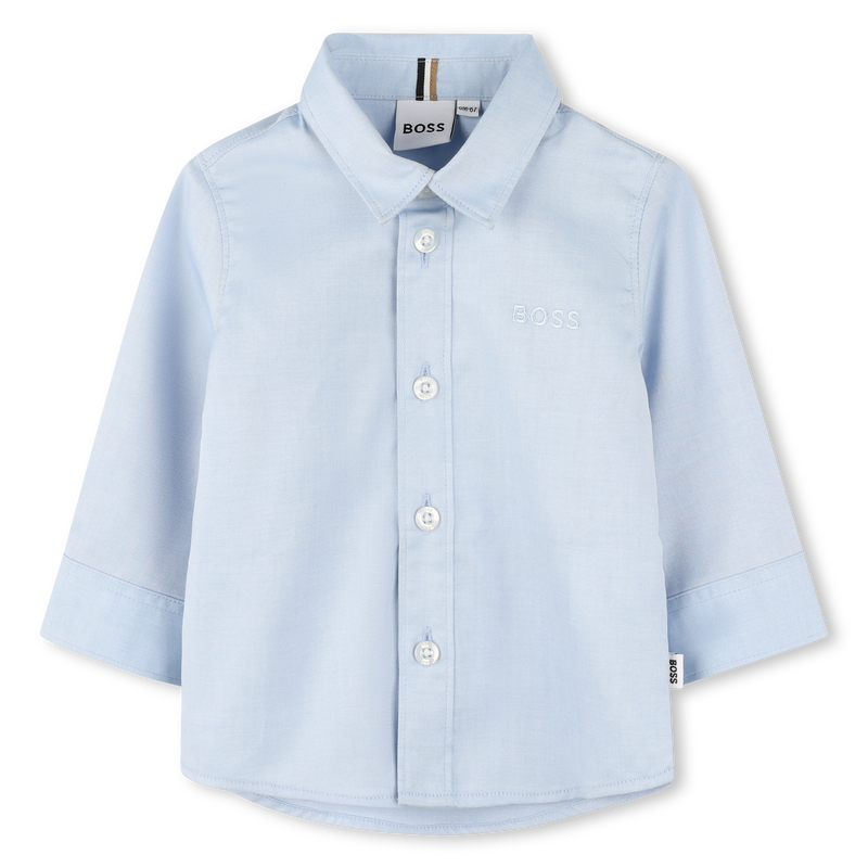 Langärmliges Baumwollhemd BOSS 
                        BOY