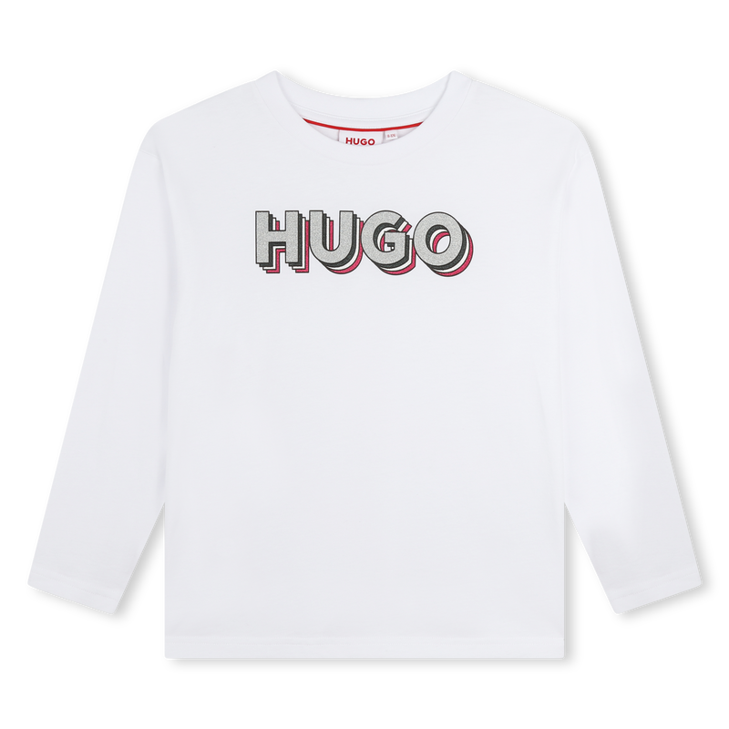 T-Shirt mit Logo-Print HUGO 
                        GIRL