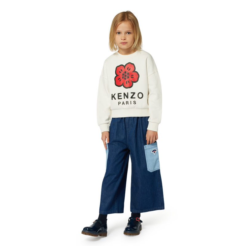 Jeans mit Stretch-Bund KENZO KIDS 
                        GIRL