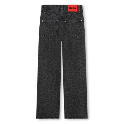 Bedruckte Jeans im Used Look HUGO GIRL
