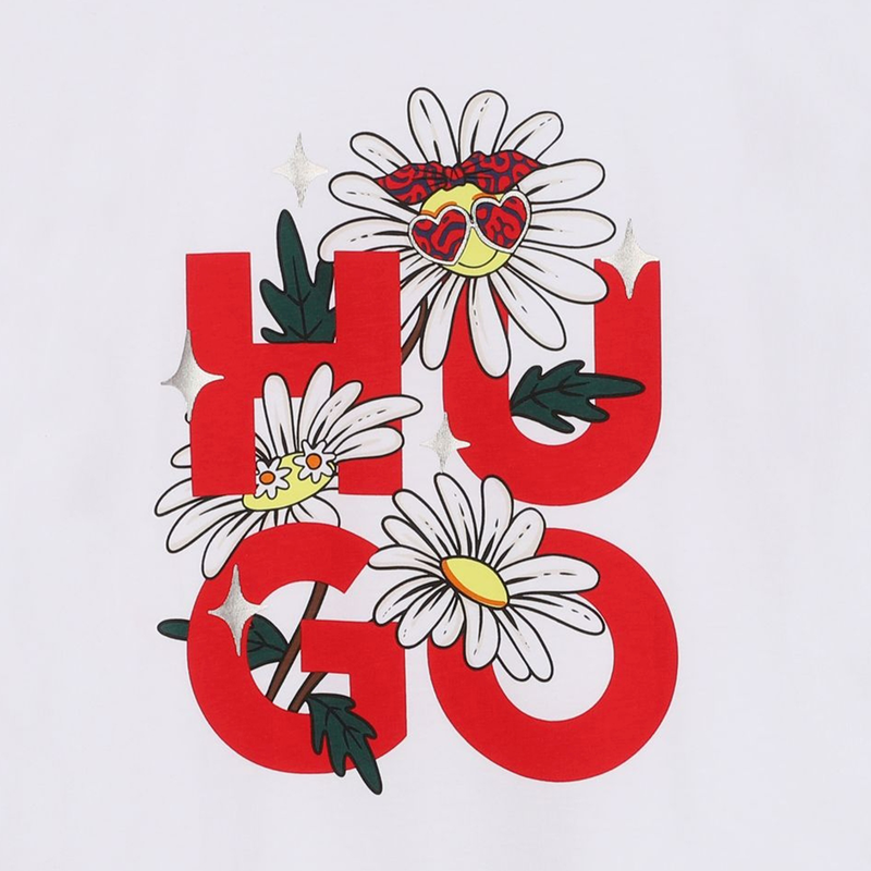 T-Shirt mit Fantasie-Druck HUGO 
                        GIRL